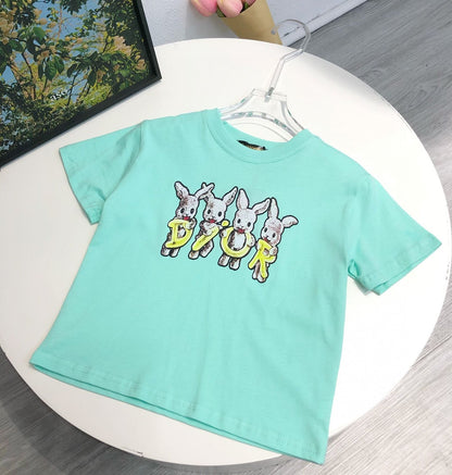 Fashionable Rabbit Printed T-shirt For Kids - FASHION MYST 