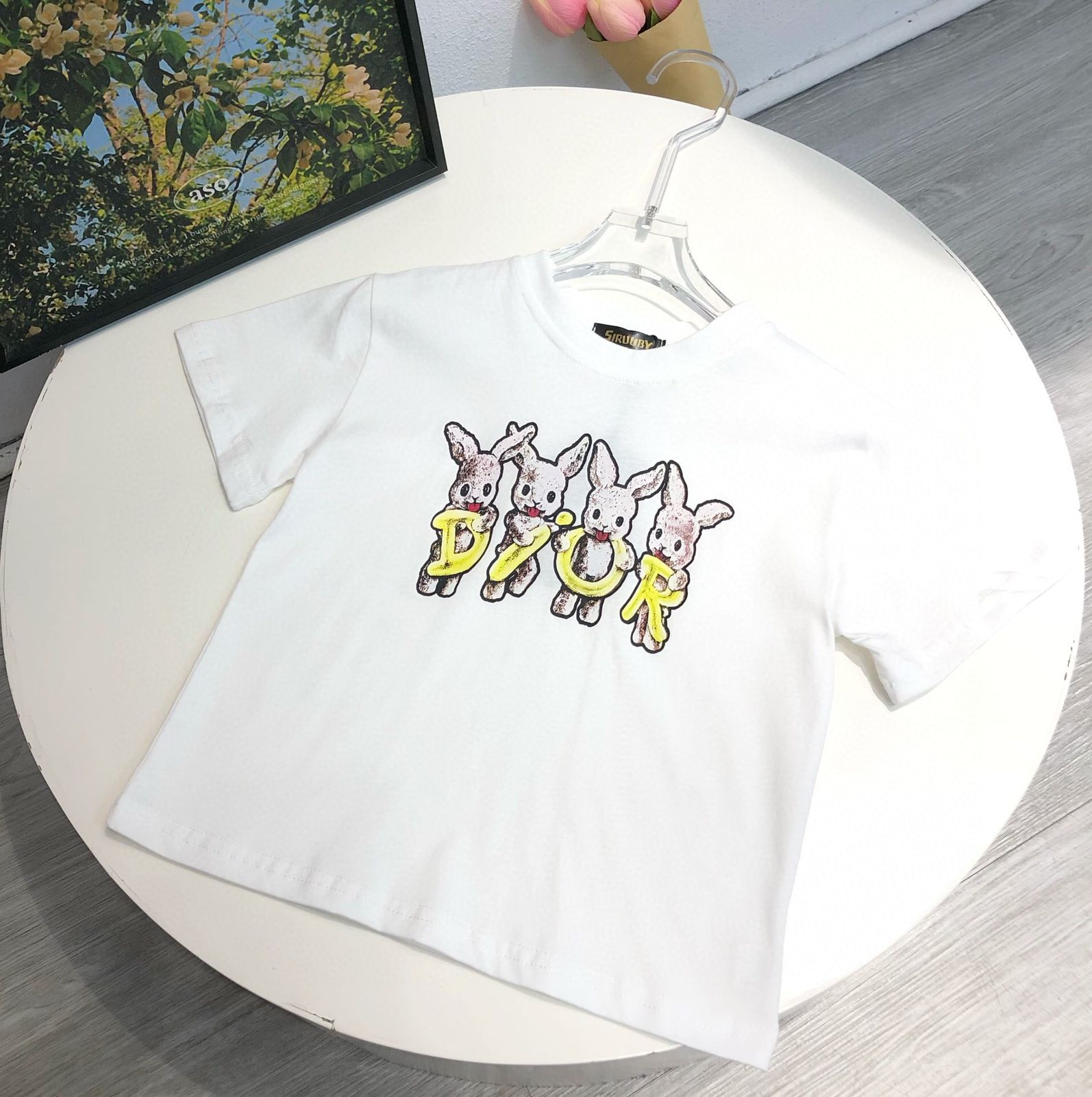 Fashionable Rabbit Printed T-shirt For Kids - FASHION MYST 