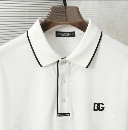 Men's white cotton t-shirt with bold printed design, front view
