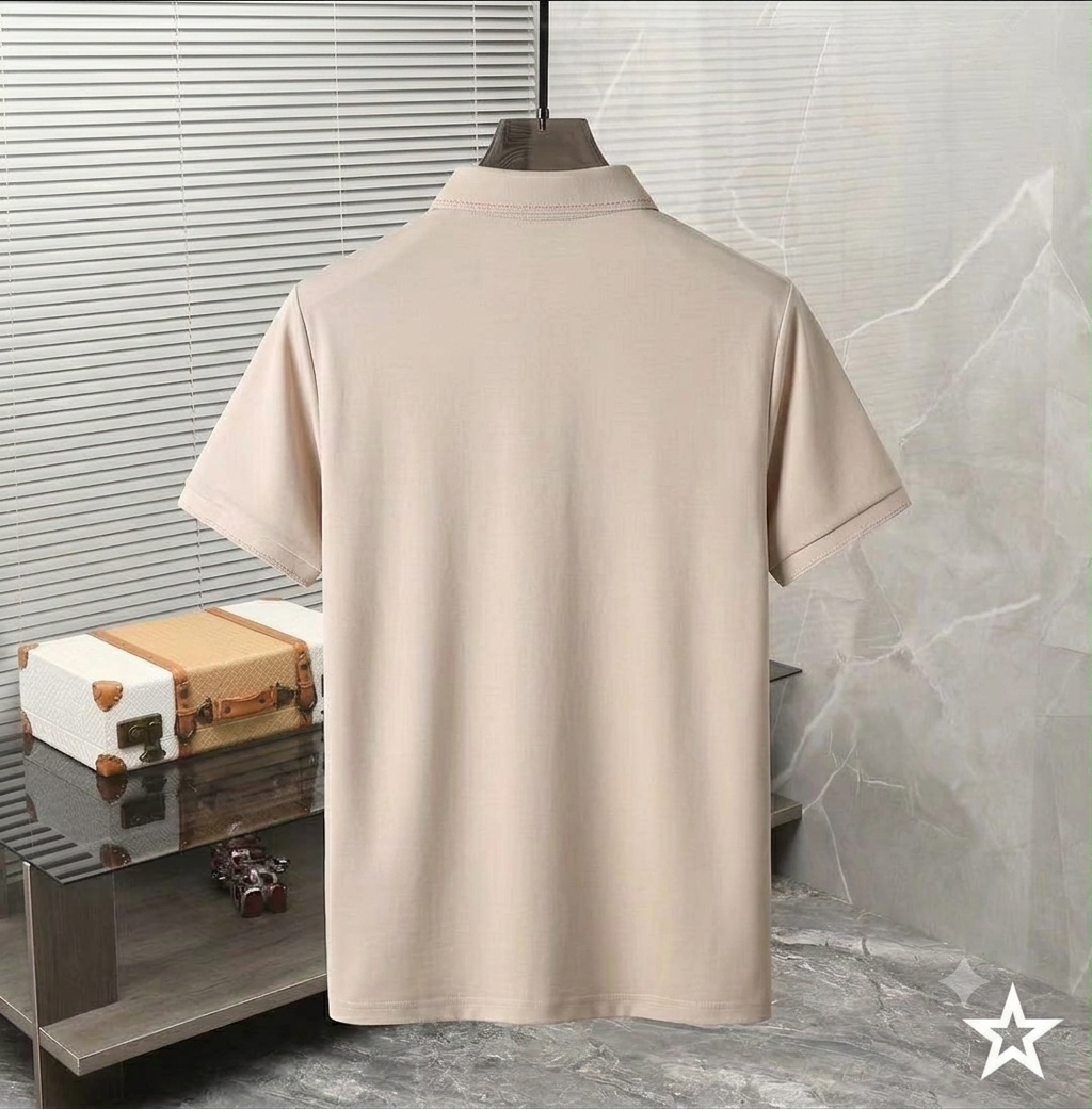 Hermes Men's Luxury T-Shirt | Cream, Black & Lilac |  Fashion Myst FASHION MYST