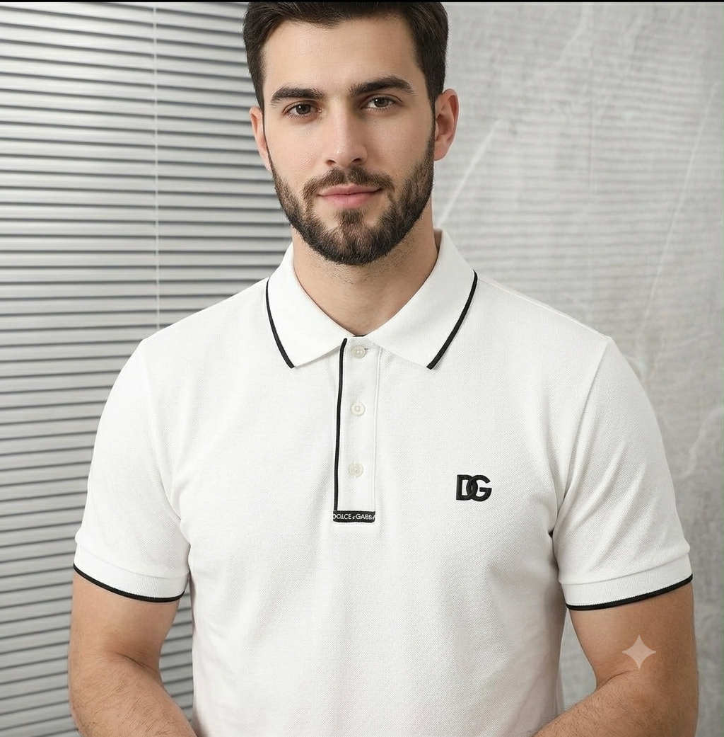 Close-up of white t-shirt fabric and bold graphic print
