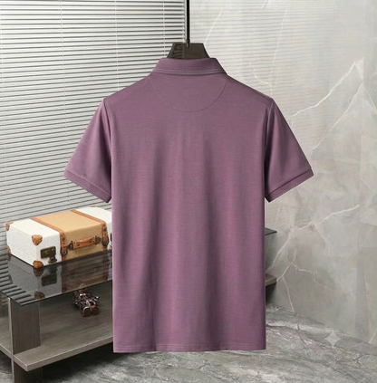 Hermes Men's Luxury T-Shirt | Cream, Black & Lilac |  Fashion Myst FASHION MYST