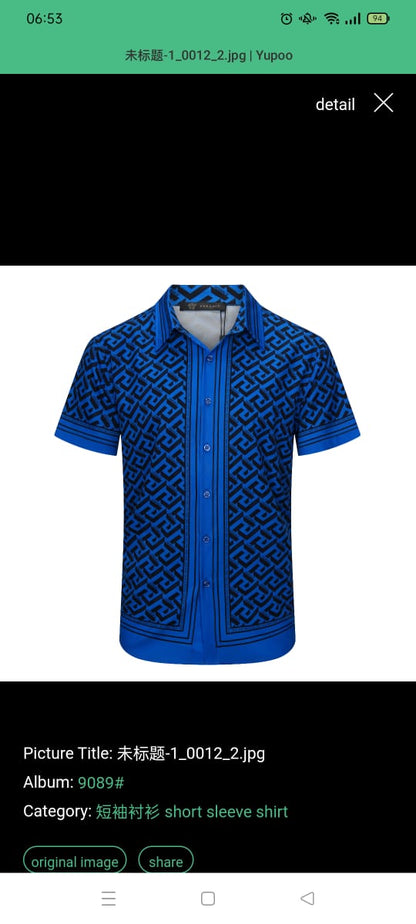 Greca Logo-Print Silk Shirt - FASHION MYST 