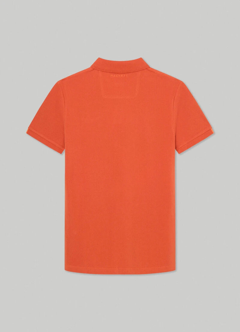 HACKETT || ASTON MARTIN CLASSIC FIT POLO SHIRT / ORANGE - FASHION MYST 