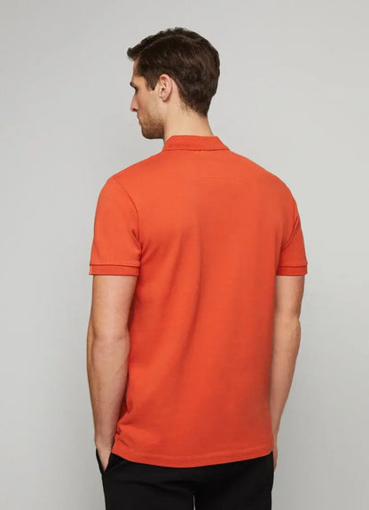 HACKETT || ASTON MARTIN CLASSIC FIT POLO SHIRT / ORANGE - FASHION MYST 