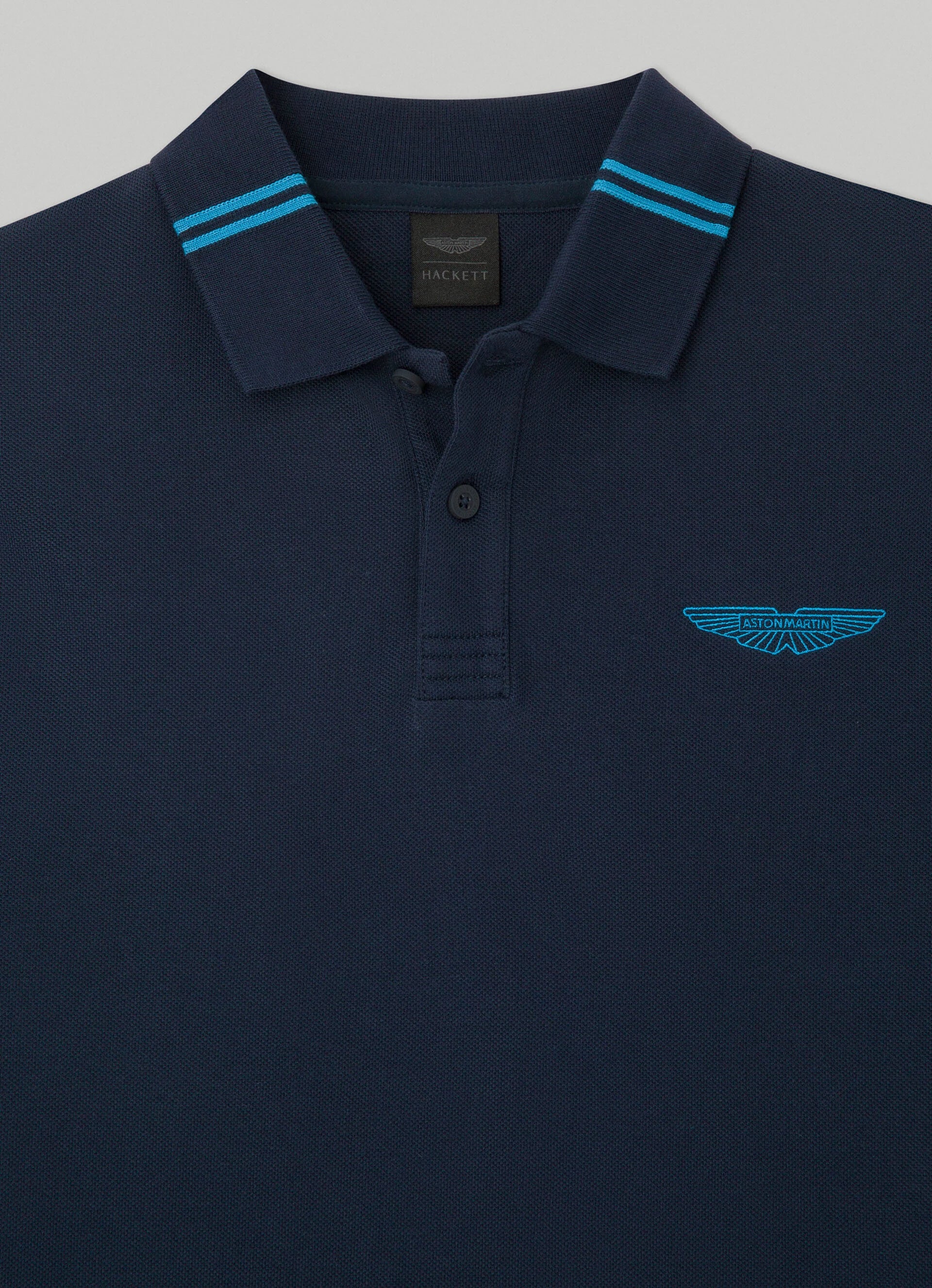 HACKETT || ASTON MARTIN CLASSIC FIT POLO SHIRT / BLUE – FASHION MYST