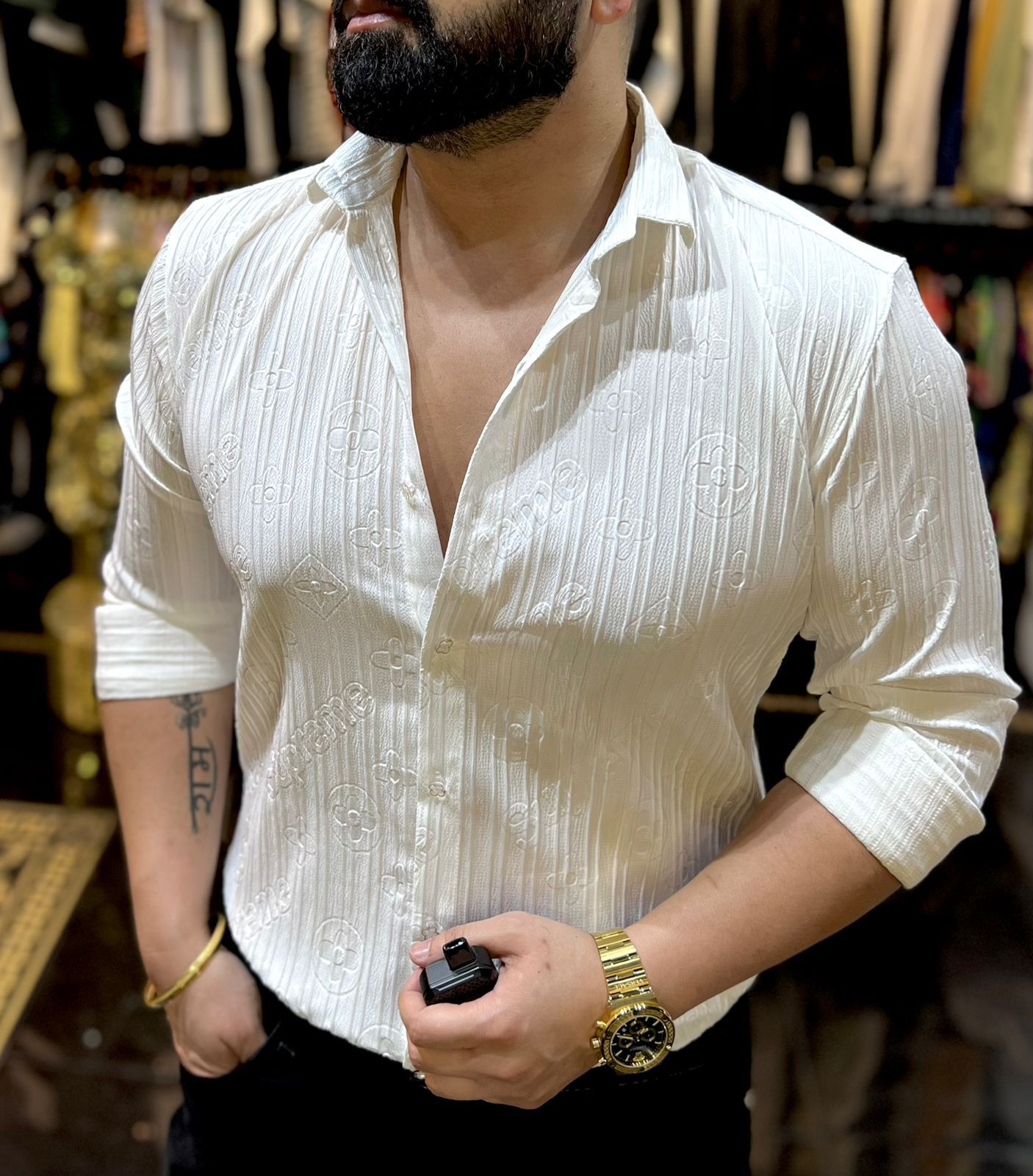 High End Quality Imported Emboosed Shirts - FASHION MYST 