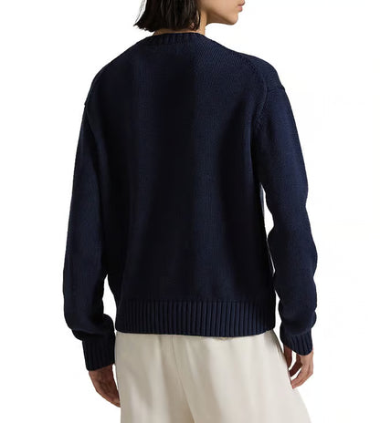 POLO RALPH LAUREN || Polo Bear Cotton Crewneck Ladies Jumper