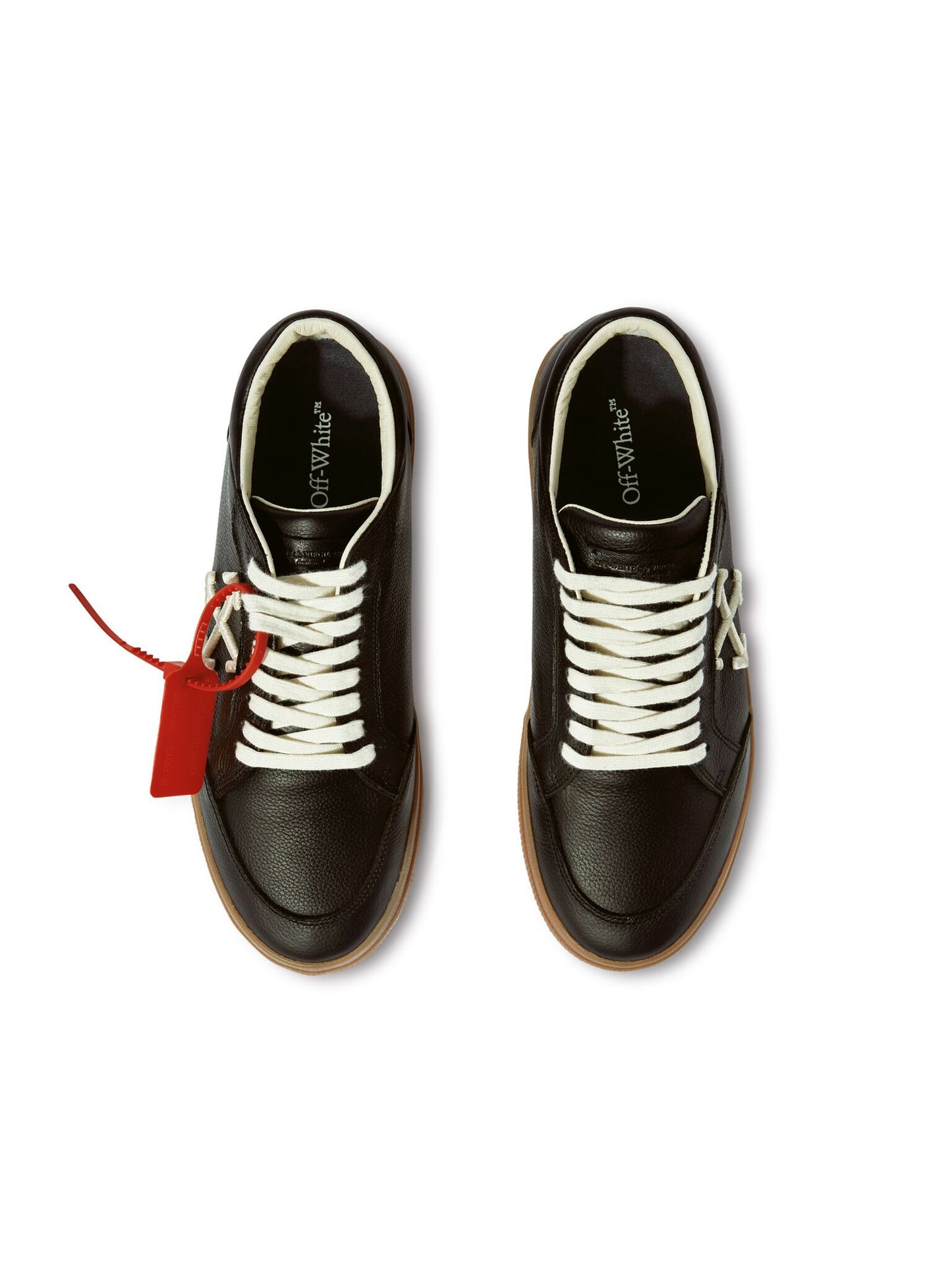 Off-White Vulcanized 7.0 Leather Sneakers – Black/White/Gum