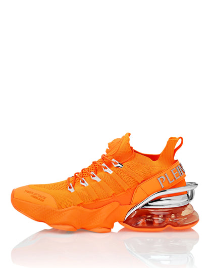PHILIPP PLEIN || Plein Sport Tiger Attack Gen.X-04 Orange Knit Tech Sneakers
