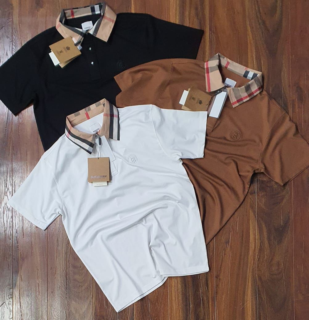 Burberry Men's Check Collar Polo T-Shirt – FASHION MYST