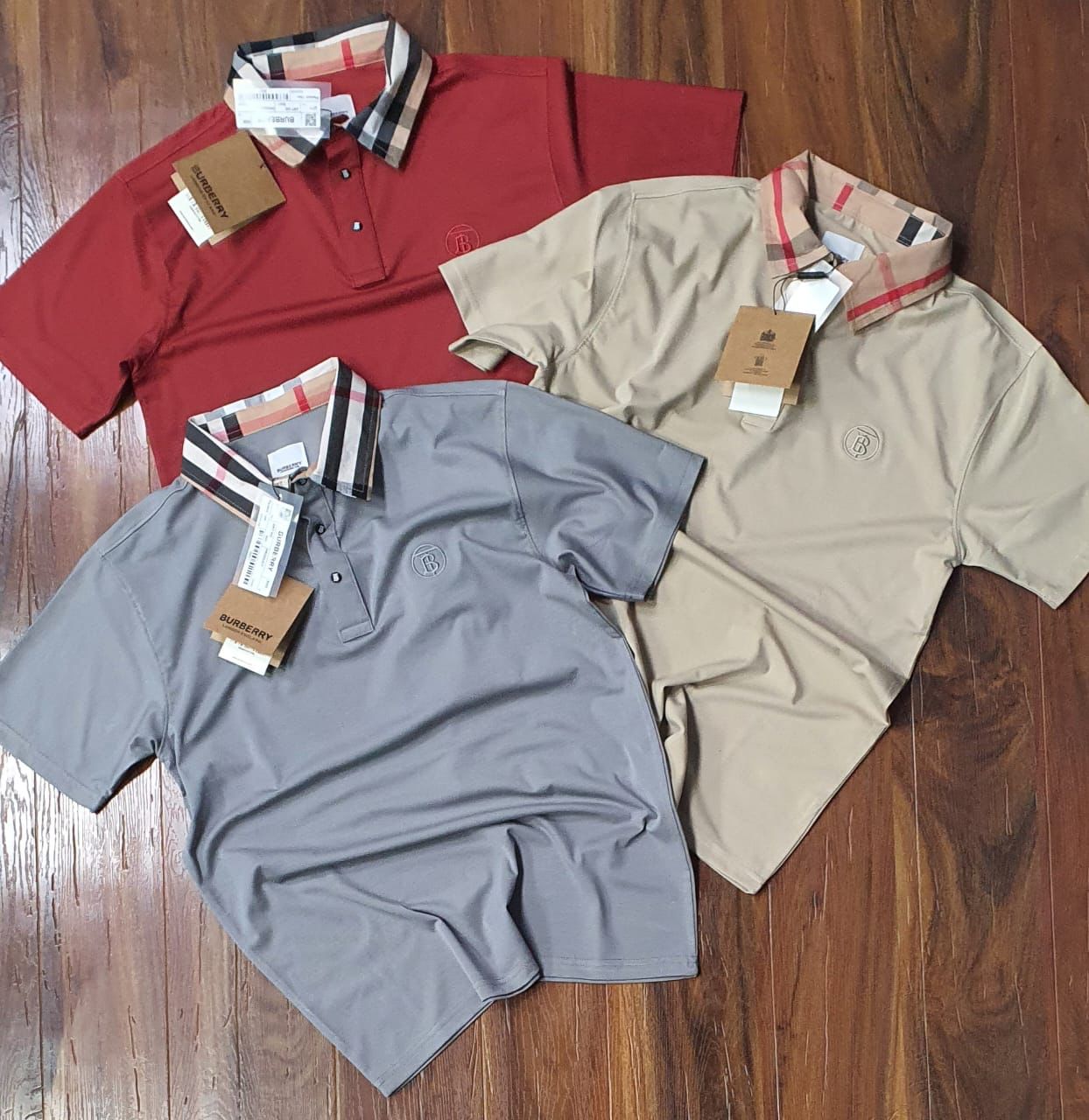 Burberry Men's Check Collar Polo T-Shirt – FASHION MYST