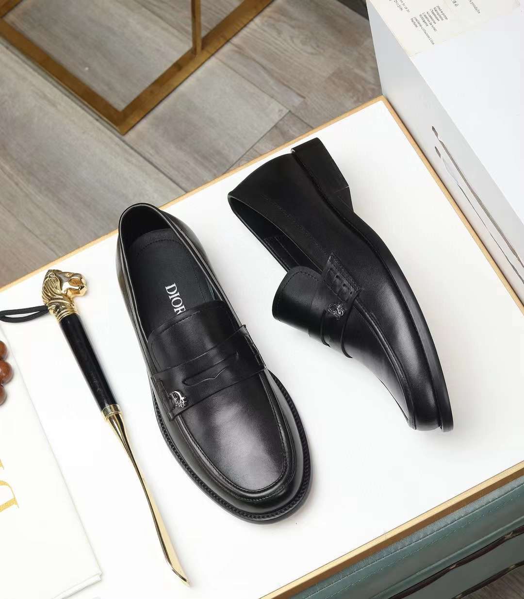 Dior Granville Loafer | Black Smooth Calfskin