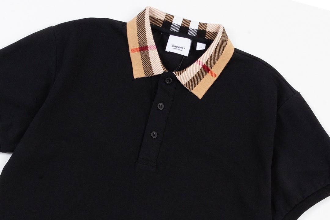 Burberry Men's Check Collar Polo T-Shirt - FASHION MYST 