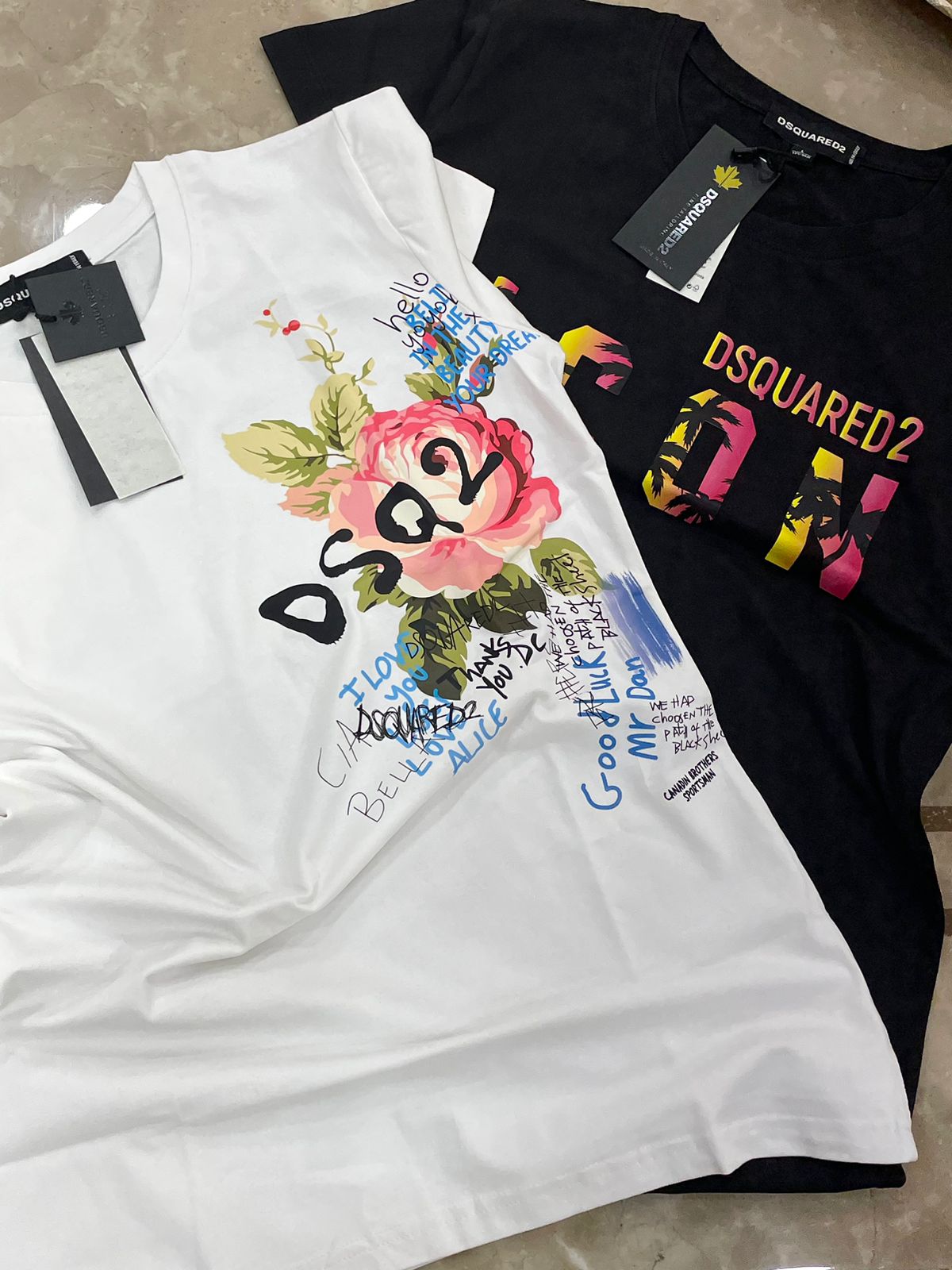 DSQUARED || Women T-Shirt With Icon Double Logo - FASHION MYST 