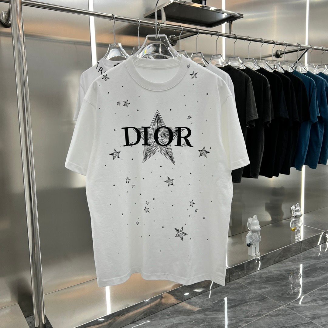 DIOR || Stylish Drop Shoulder T-Shirt: Elevating Casual Wear with Parisian Flair - FASHION MYST 