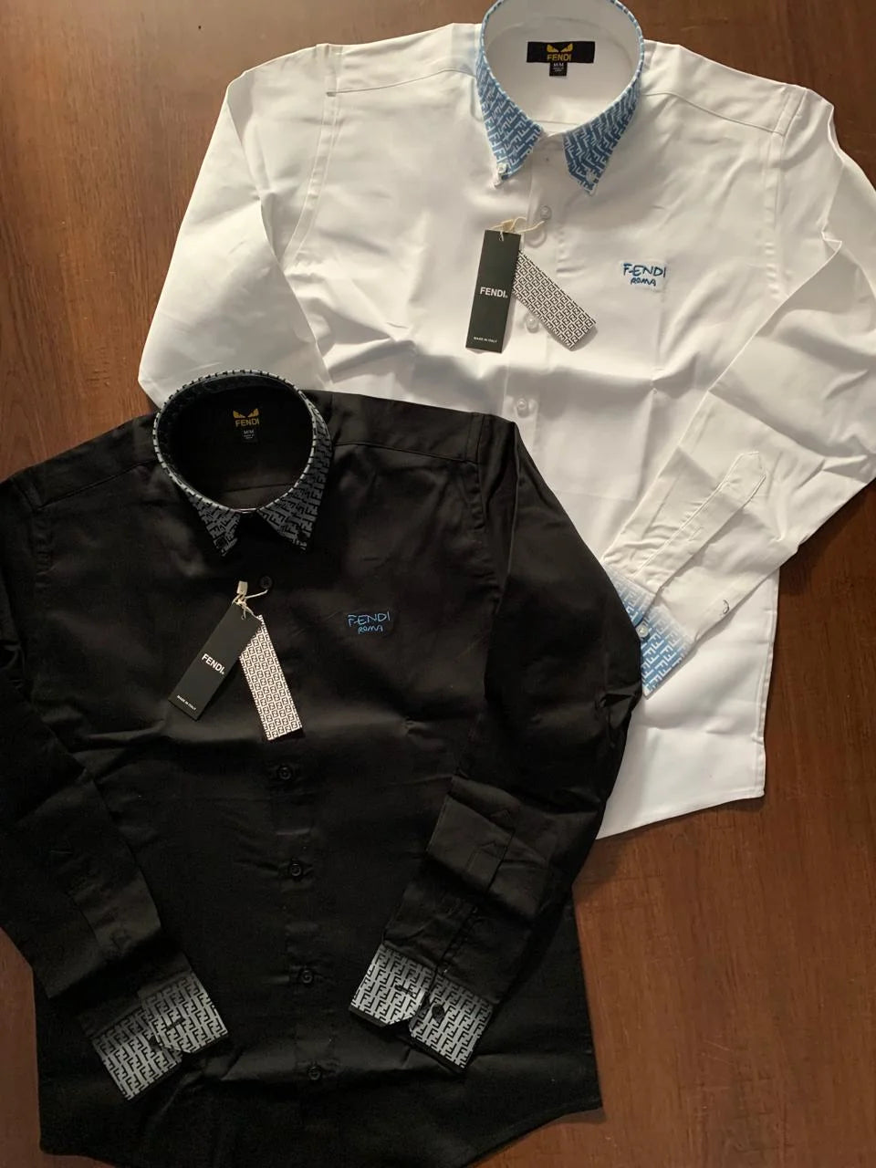 FENDI || Fendi: Black & White Shirt Essentials - FASHION MYST 