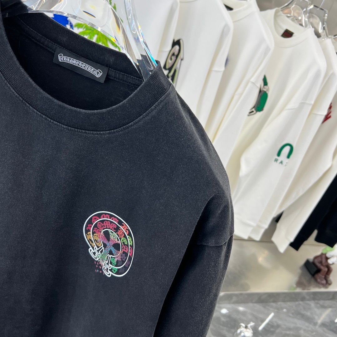 CHROME HEARTS || Drop Shoulder Circle Logo T-Shirt: Iconic Streetwear - FASHION MYST 