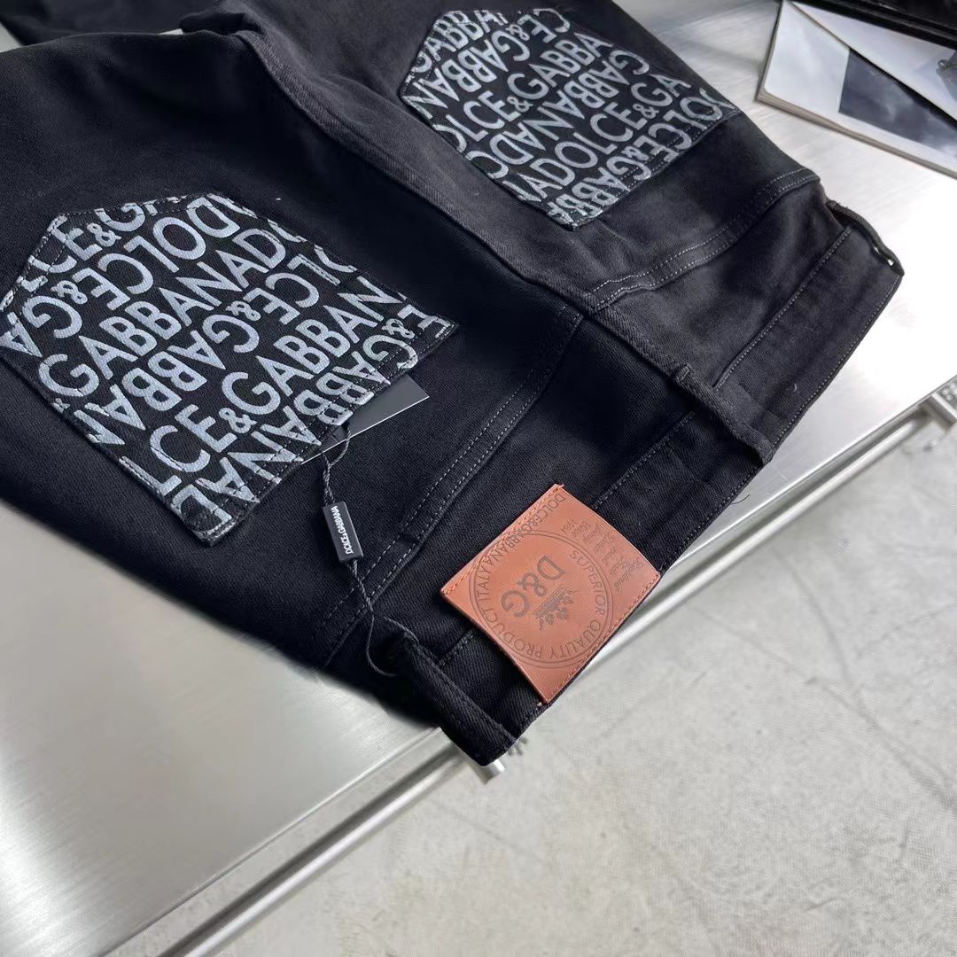 パンツ 00s Dolce & Gabbana Destroy Denim black DOLCE&GABBANA(ドルチェ&ガッバーナドルガバ) 00's distressed denim