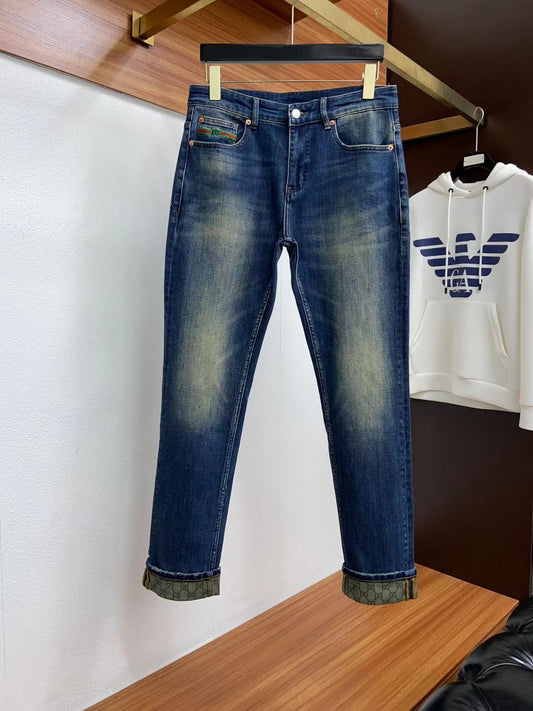 GUCCI || Premium Blue GG Jeans