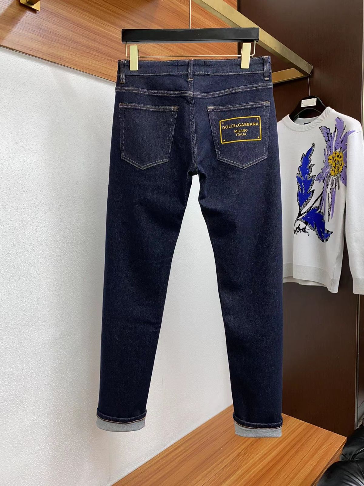 DOLCE & GABBANA || Dark Blue Premium Quality Denim Jeans - FASHION MYST 