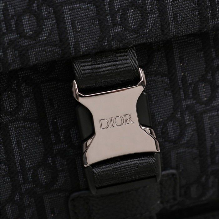 CHRISTIAN DIOR || Rider Backpack Black Dior Oblique Jacquard - FASHION MYST 