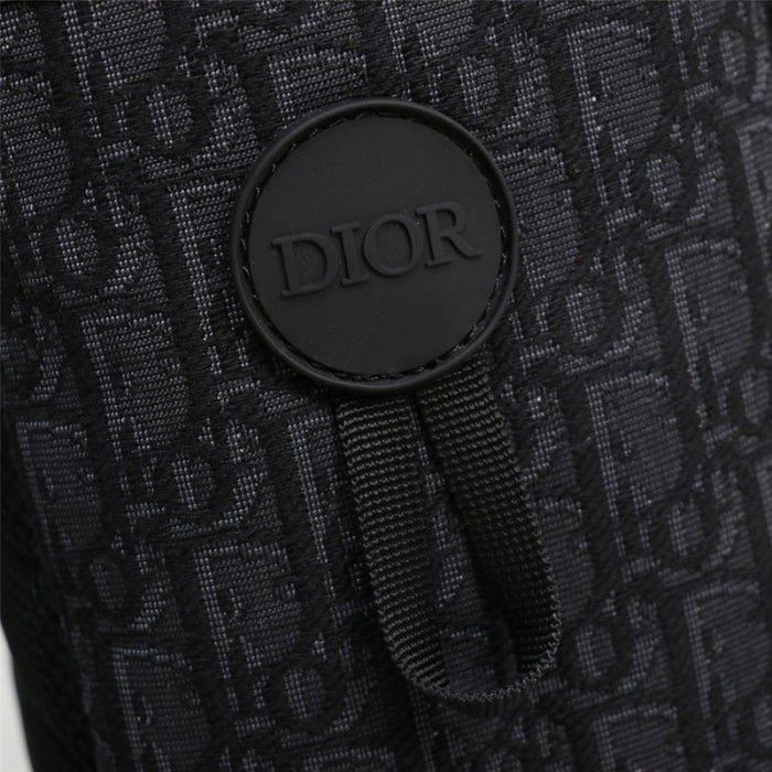 CHRISTIAN DIOR || Rider Backpack Black Dior Oblique Jacquard - FASHION MYST 