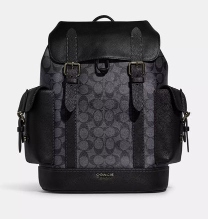 COACH || Outlet Hudson Backpack Black - FASHION MYST 