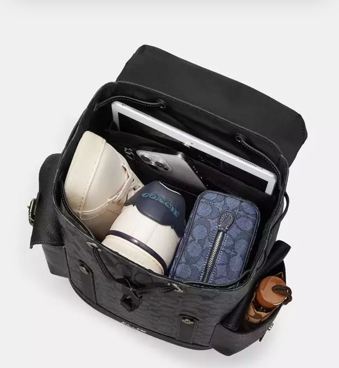 COACH || Outlet Hudson Backpack Black – FASHION MYST