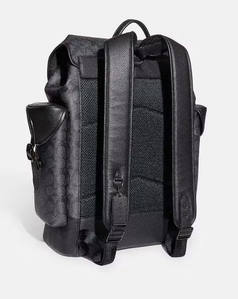 coach hitch backpack in signature canvas COACH || Hitch Backpack In Signature Canvas Black – FASHION MYST