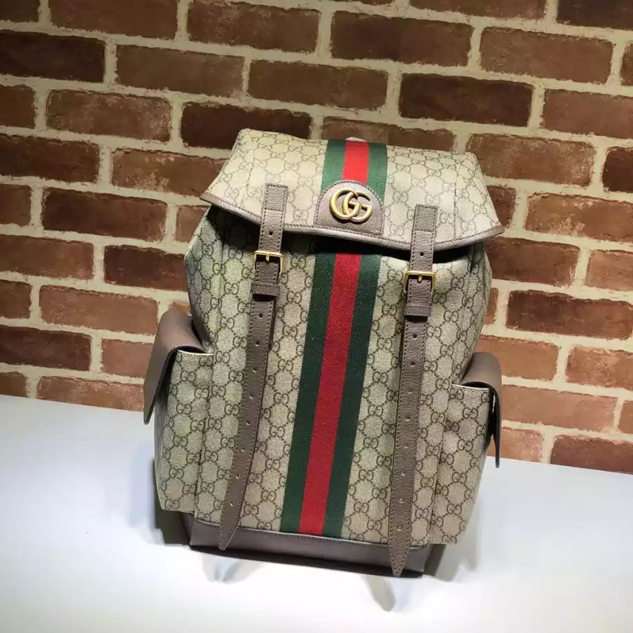 GUCCI || Ophidia Medium Backpack BLACK / BROWN - FASHION MYST 