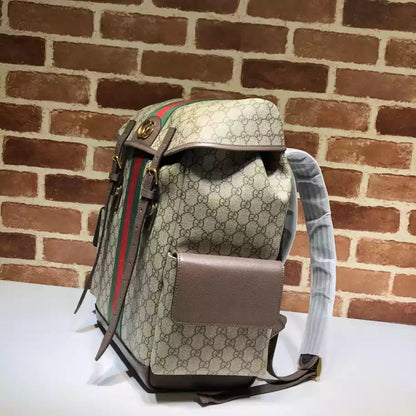 GUCCI || Ophidia Medium Backpack BLACK / BROWN - FASHION MYST 