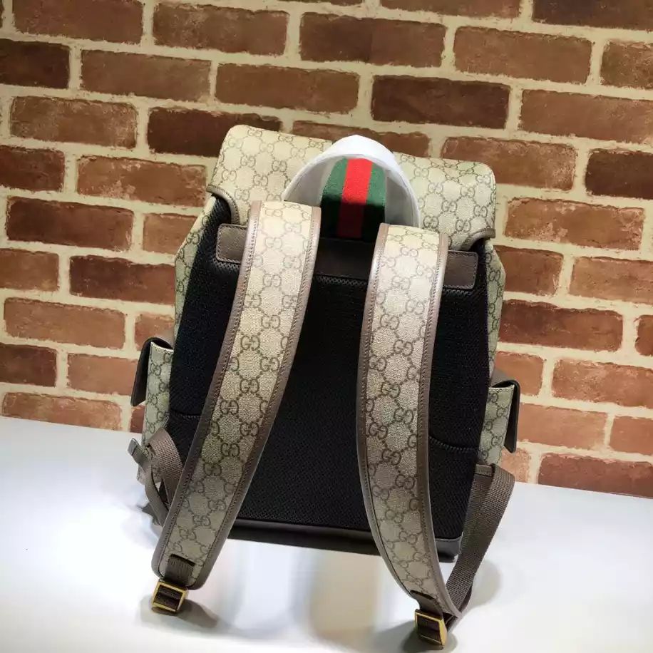 GUCCI || Ophidia Medium Backpack BLACK / BROWN - FASHION MYST 