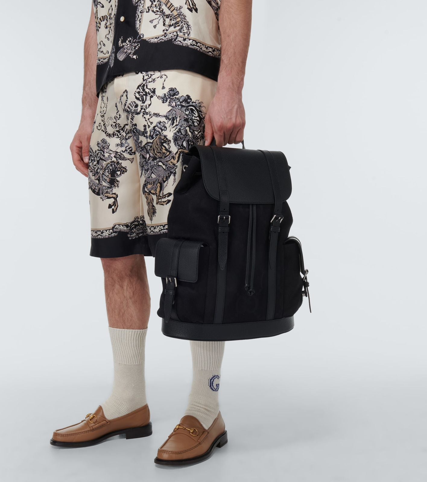 GUCCI || Jumbo GG Backpack In Black GG Canvas – FASHION MYST