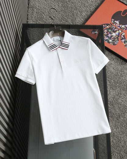 BURBERRY || Men Branded Polo Tees With Collar Design - FASHION MYST 