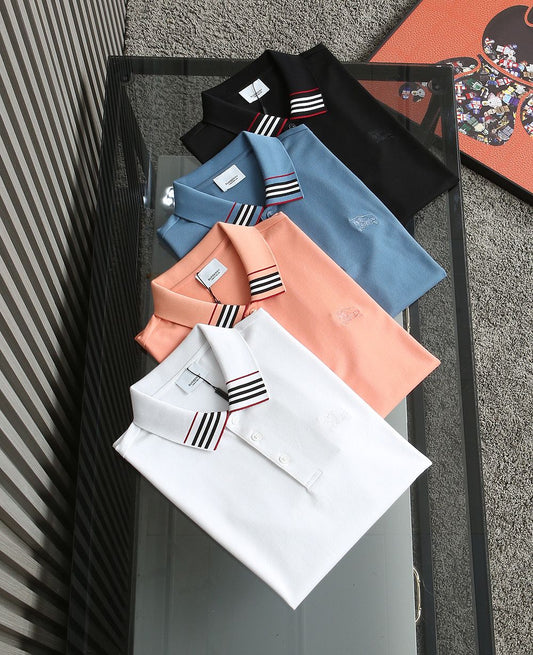 BURBERRY || Men Branded Polo Tees With Collar Design - FASHION MYST 