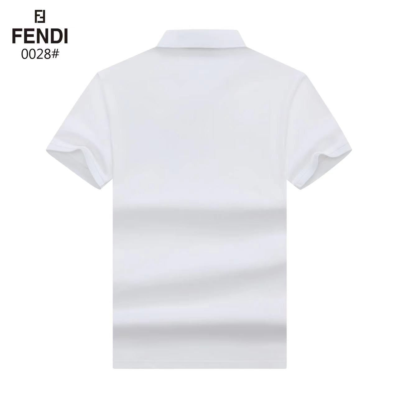 FENDI || Men's Versatile Embroidered Golf Polo T-Shirt - FASHION MYST 