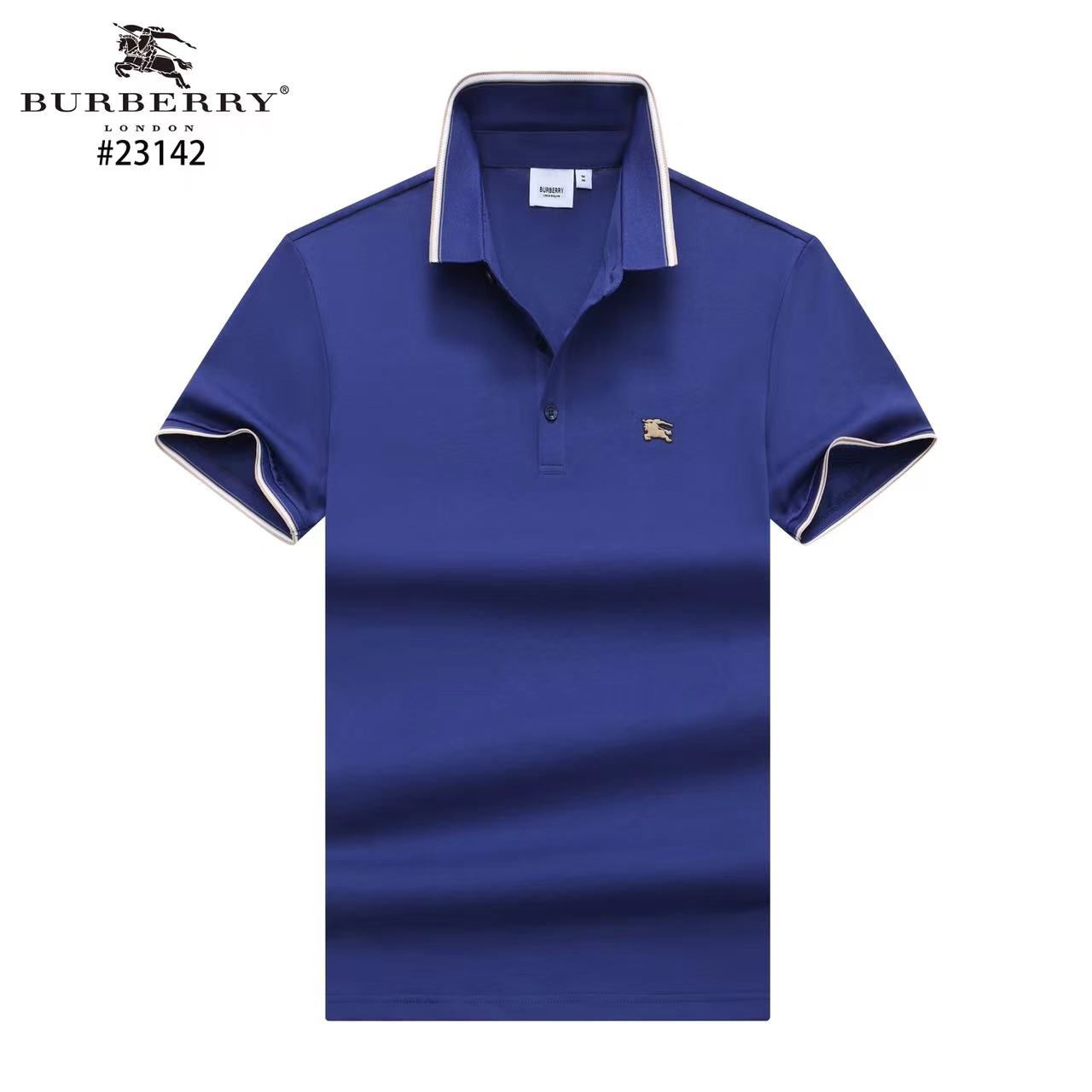 BURBERRY || Stretch Piquet Polo T-Shirt For Men - FASHION MYST 