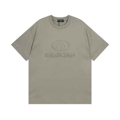 BALENCIAGA || Heavyweight Jersey T-shirt With Embossed Balenciaga Embroidery - FASHION MYST 