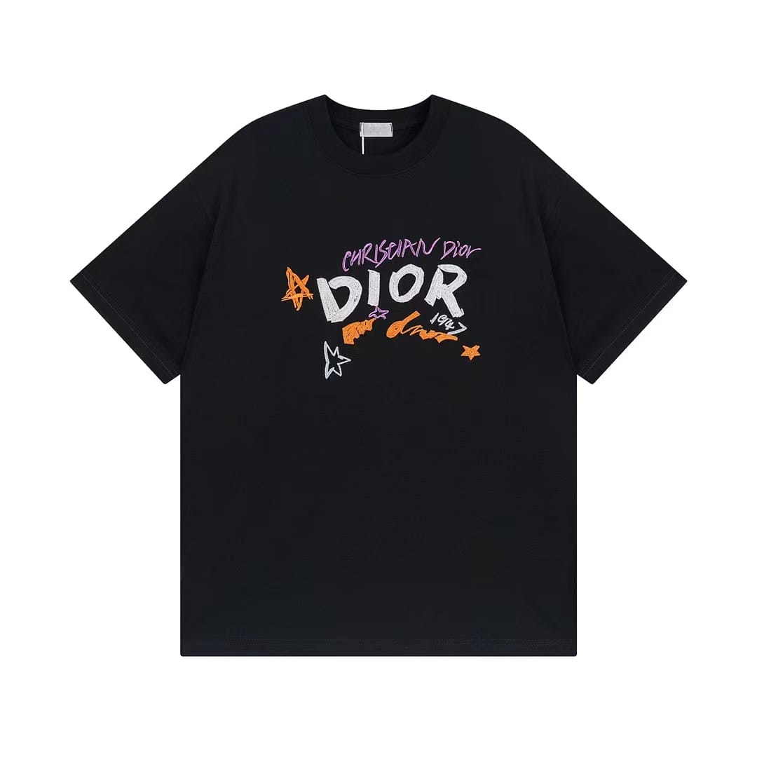 CHRISTIAN DIOR || Trendy New Style Letter Pattern T-Shirt Men Women Same Style - FASHION MYST 