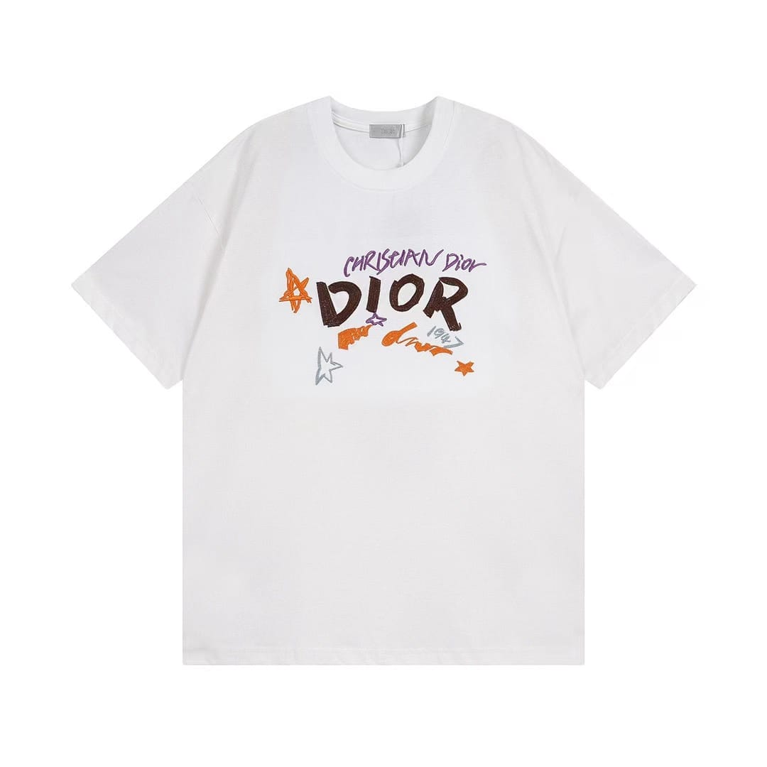 CHRISTIAN DIOR || Trendy New Style Letter Pattern T-Shirt Men Women Same Style - FASHION MYST 