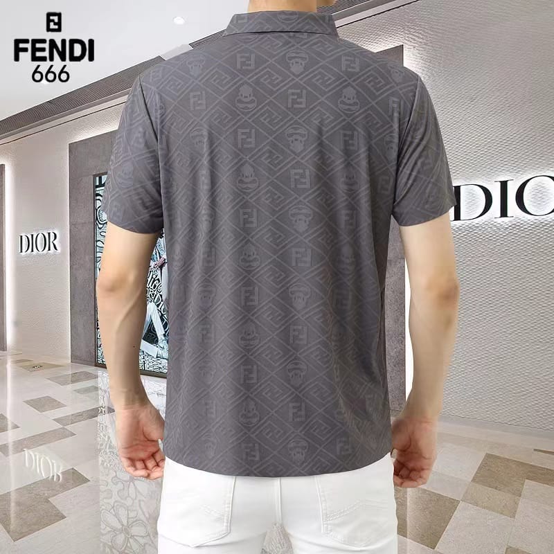 FENDI || Stretchable Logo Printed T-Shirt - FASHION MYST 