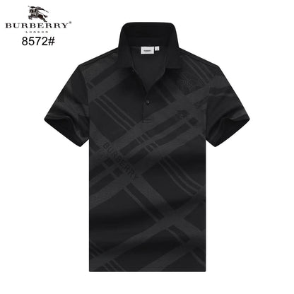 BURBERRY || Enginereed Checks Printed Polo T-Shirt - FASHION MYST 