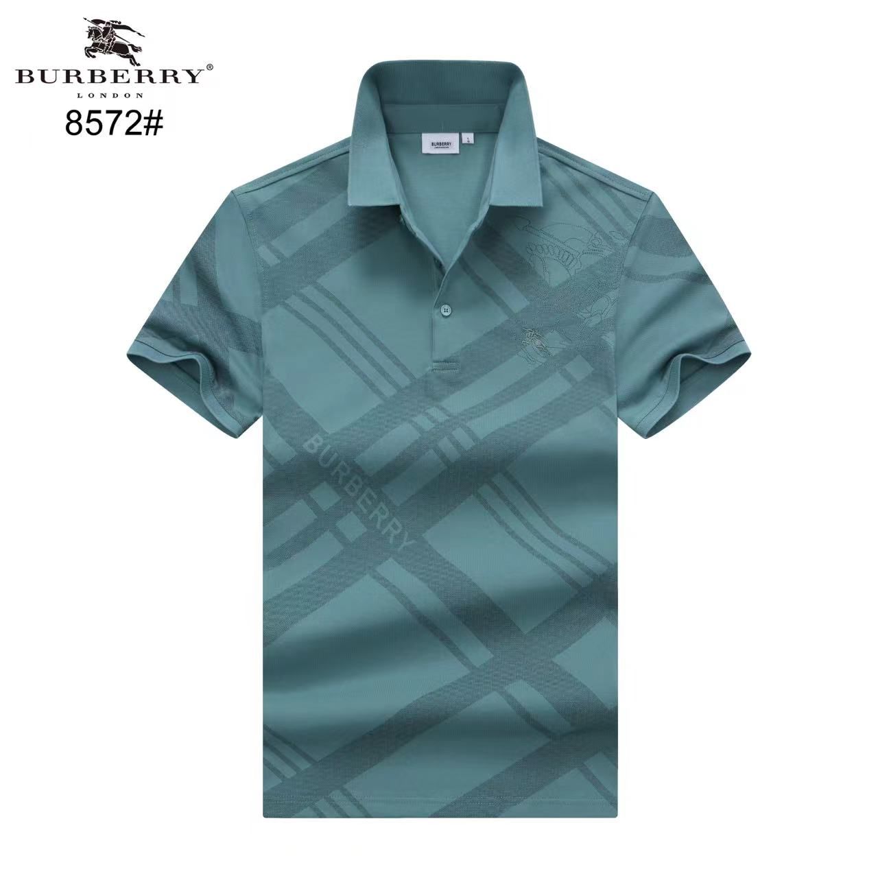 BURBERRY Enginereed Checks Printed Polo T Shirt FASHION MYST