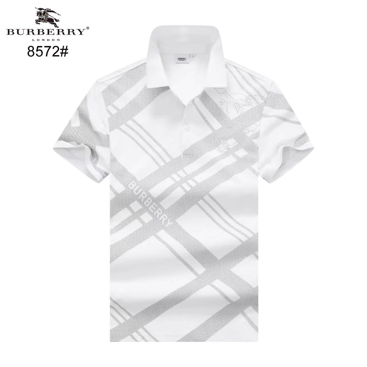 BURBERRY || Enginereed Checks Printed Polo T-Shirt - FASHION MYST 