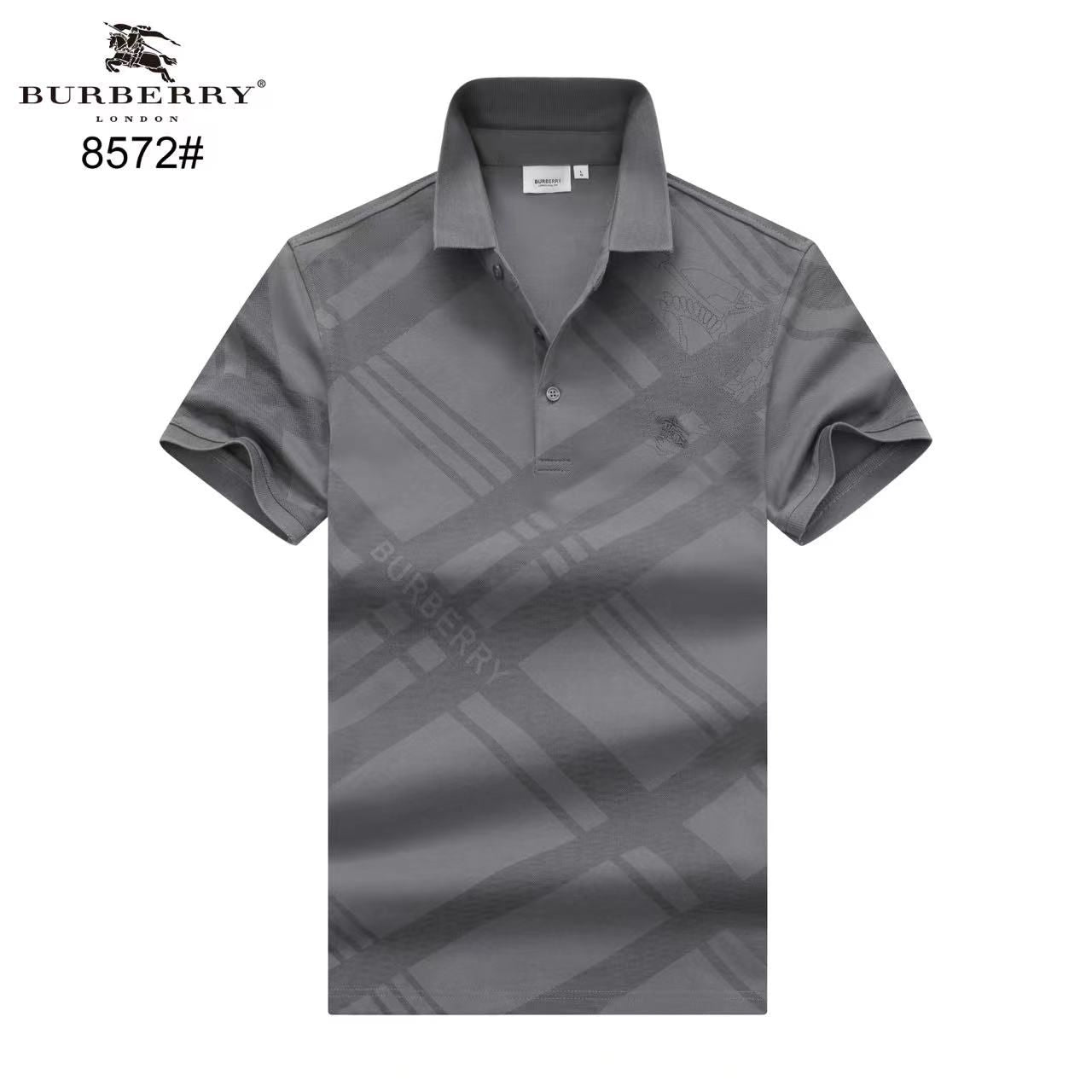 BURBERRY || Enginereed Checks Printed Polo T-Shirt - FASHION MYST 