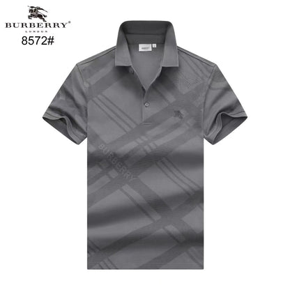 BURBERRY || Enginereed Checks Printed Polo T-Shirt - FASHION MYST 