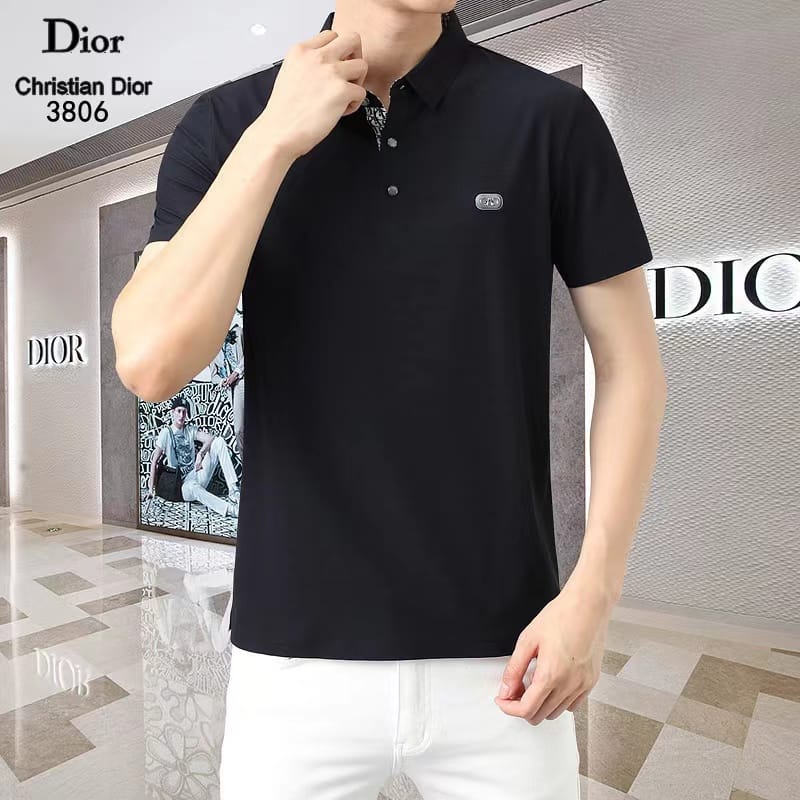 CHRISTIAN DIOR || Cotton Pique Polo T-Shirt - FASHION MYST 