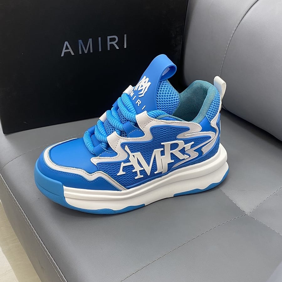 AMIRI || DAYMASTER BLUE LOW-TOP SNEAKERS - FASHION MYST 