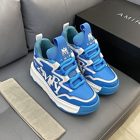 AMIRI || DAYMASTER BLUE LOW-TOP SNEAKERS - FASHION MYST 